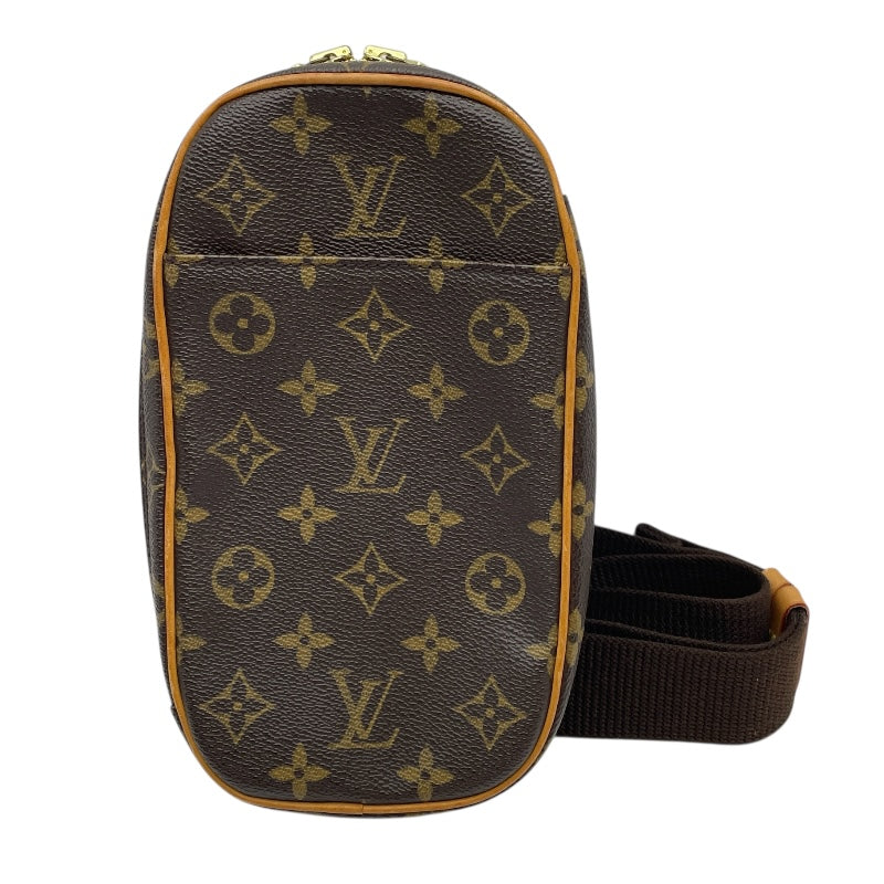 ルイ・ヴィトン LOUIS VUITTON ポシェット・ガンジュ M51870 ブラウン モノグラムキャンバス ユニセックス ショルダーバッグ