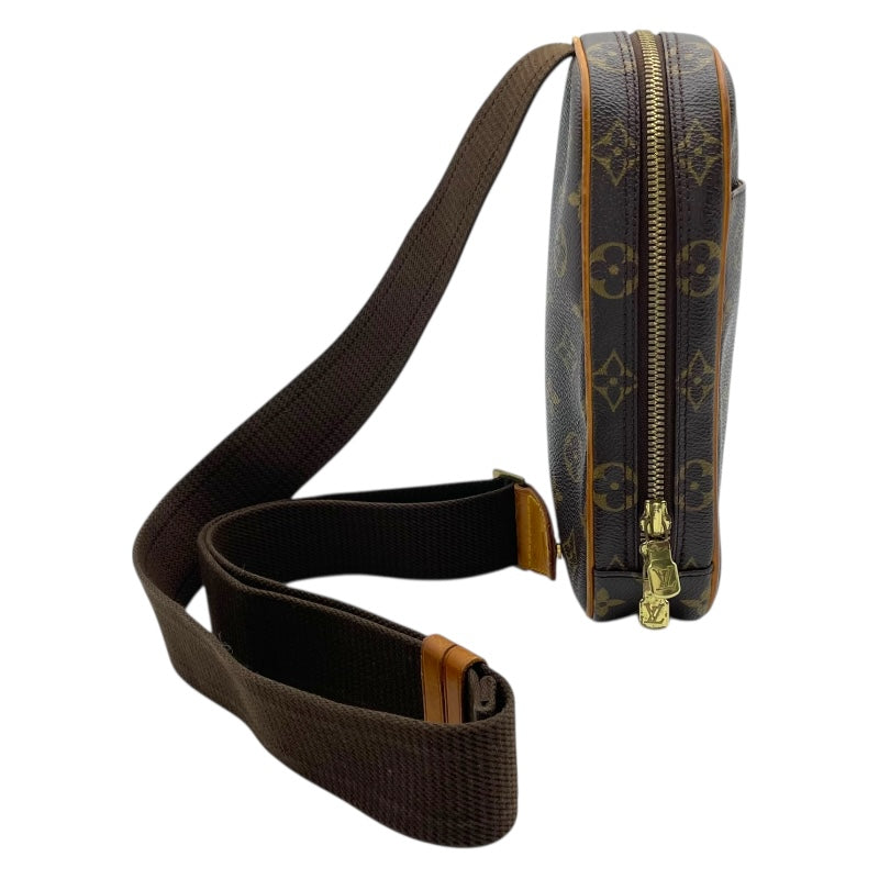 ルイ・ヴィトン LOUIS VUITTON ポシェット・ガンジュ M51870 ブラウン モノグラム・キャンバス ユニセックス ショルダーバッグ