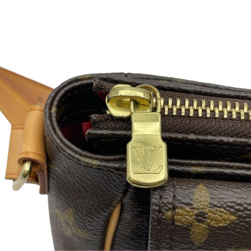 ルイ・ヴィトン LOUIS VUITTON ヴィバシテPM M51165 ブラウン モノグラムキャンバス ユニセックス ショルダーバッグ
