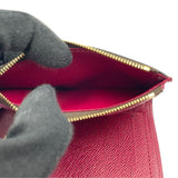 ルイ・ヴィトン LOUIS VUITTON ポルトフォイユ・ヴィクトリーヌ M41938 ブラウン×フーシャ モノグラムキャンバス レディース 三つ折り財布