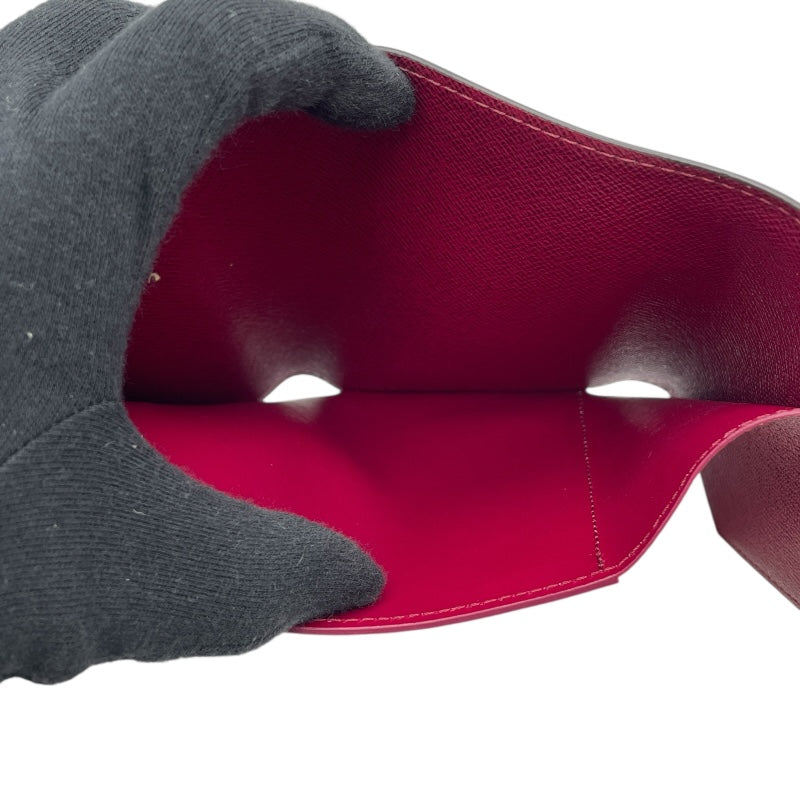 ルイ・ヴィトン LOUIS VUITTON ポルトフォイユ・ヴィクトリーヌ M41938 ブラウン×フーシャ モノグラムキャンバス レディース 三つ折り財布