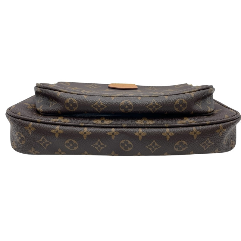 ルイ・ヴィトン LOUIS VUITTON ミュルティ･ポシェット･アクセソワール M44840 ブラウンxローズクレール モノグラムキャンバス レディース ショルダーバッグ