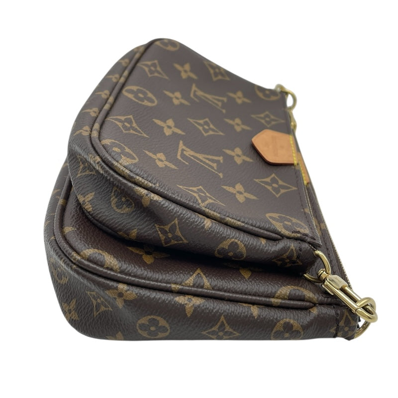 ルイ・ヴィトン LOUIS VUITTON ミュルティ･ポシェット･アクセソワール M44840 ブラウンxローズクレール モノグラムキャンバス レディース ショルダーバッグ