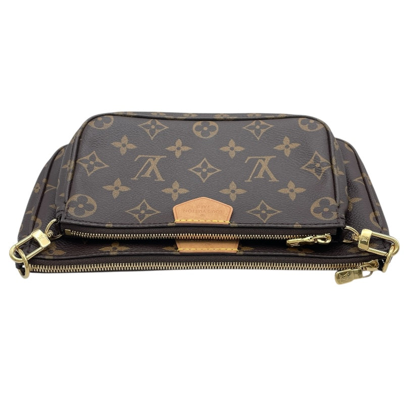 ルイ・ヴィトン LOUIS VUITTON ミュルティ･ポシェット･アクセソワール M44840 ブラウンxローズクレール モノグラムキャンバス レディース ショルダーバッグ