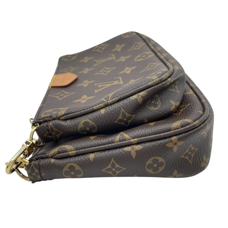 ルイ・ヴィトン LOUIS VUITTON ミュルティ･ポシェット･アクセソワール M44840 ブラウンxローズクレール モノグラムキャンバス レディース ショルダーバッグ