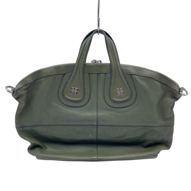 ジバンシィ GIVENCHY ナイチンゲール カーキ レザー レディース ショルダーバッグ