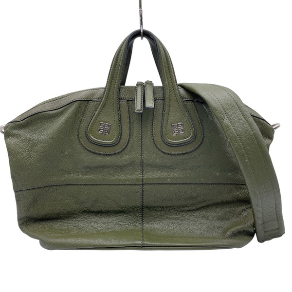 ジバンシィ GIVENCHY ナイチンゲール カーキ レザー レディース ショルダーバッグ