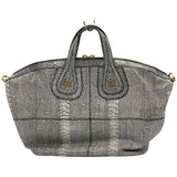 ジバンシィ GIVENCHY ナイチンゲール ブラックxホワイト レザー レディース ショルダーバッグ