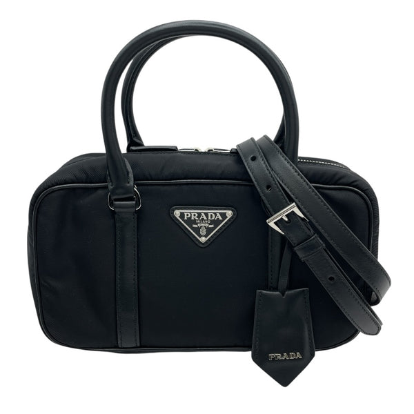 プラダ PRADA Re-Nylon 2WAY ハンドバッグ 1BB098 ブラック ナイロン