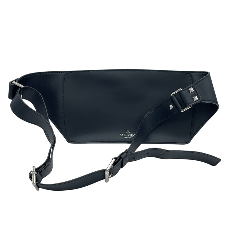 ヴァレンティノ VALENTINO ボディバッグ ブラック レザー メンズ ボディバッグ