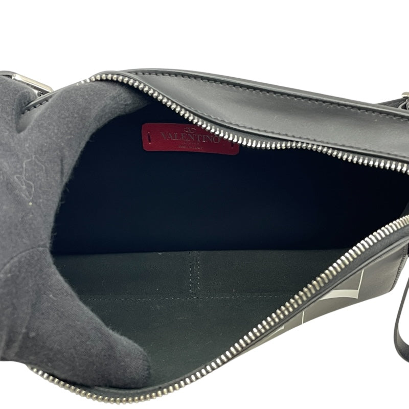 ヴァレンティノ VALENTINO ボディバッグ ブラック レザー メンズ ボディバッグ