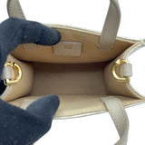 ジバンシィ GIVENCHY 2WAY ミニトート アイボリー GD金具 レザー レディース トートバッグ