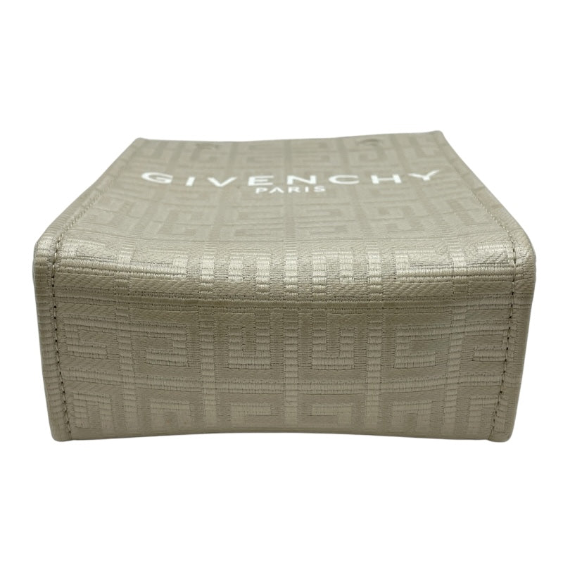 ジバンシィ GIVENCHY 2WAY ミニトート アイボリー GD金具 レザー レディース トートバッグ