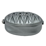 ミュウミュウ miu miu マテラッセ ショルダー シルバー レザー レディース ショルダーバッグ