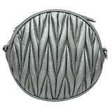 ミュウミュウ miu miu マテラッセ ショルダー シルバー レザー レディース ショルダーバッグ