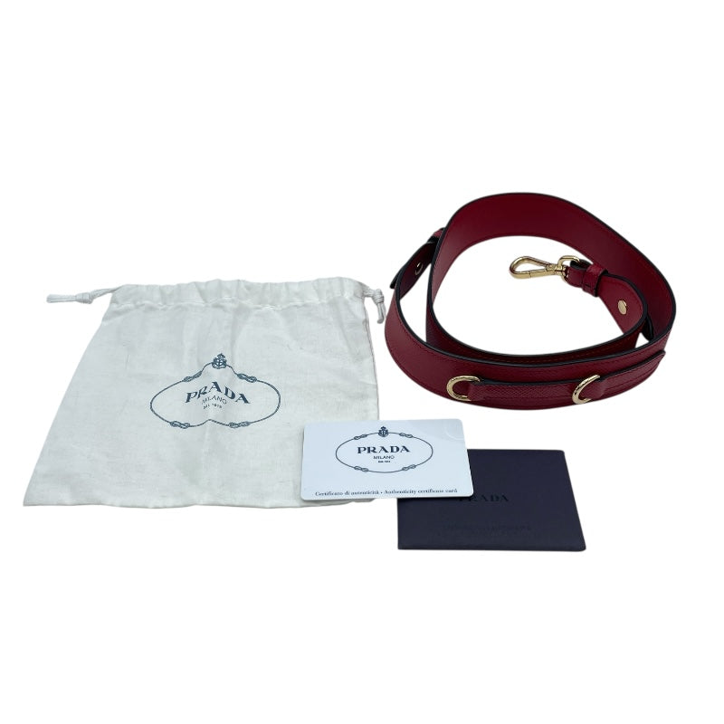プラダ PRADA モノクロームバッグ 1BA156 レッド GD金具 サフィアーノレザー レディース ハンドバッグ