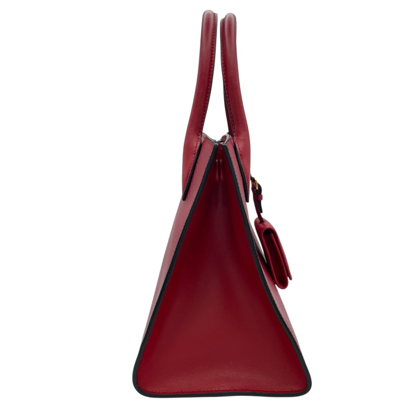 プラダ PRADA モノクロームバッグ 1BA156 レッド GD金具 サフィアーノレザー レディース ハンドバッグ