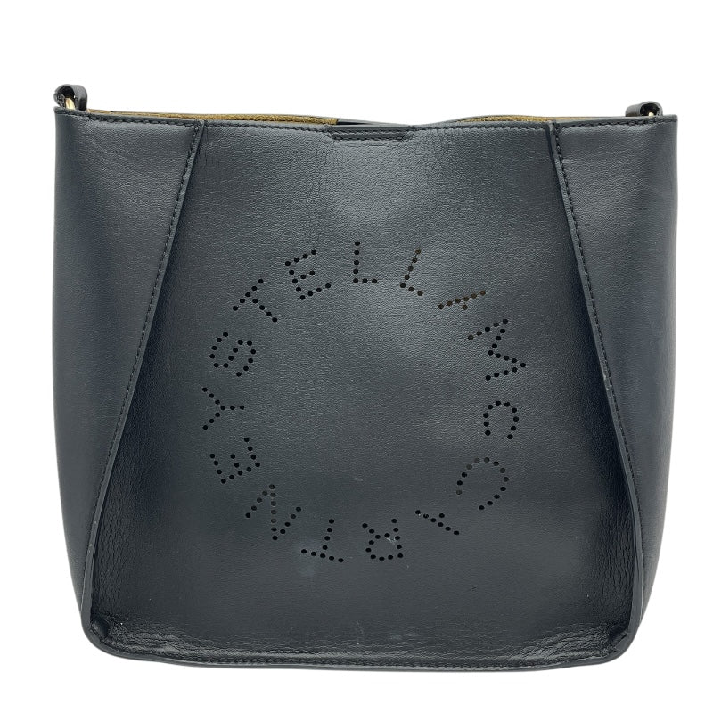 ステラ・マッカートニー STELLA McCARTNEY ショルダーバッグ ブラック GD金具 レザー レディース ショルダーバッグ