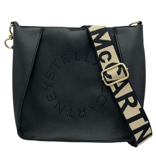 ステラ・マッカートニー STELLA McCARTNEY ショルダーバッグ ブラック GD金具 レザー レディース ショルダーバッグ