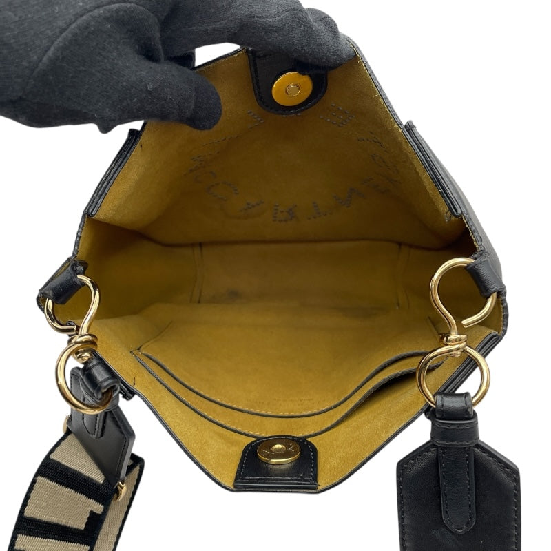 ステラ・マッカートニー STELLA McCARTNEY ショルダーバッグ ブラック GD金具 レザー レディース ショルダーバッグ