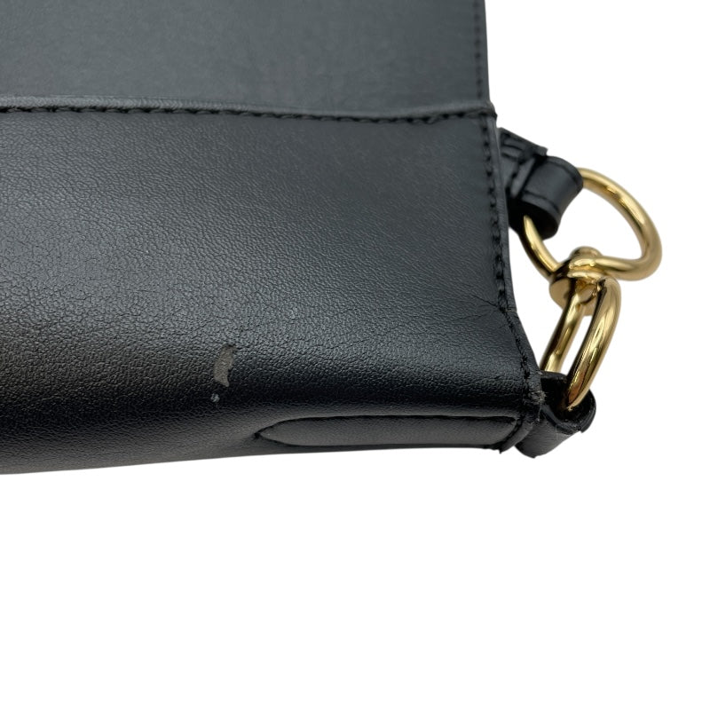 ステラ・マッカートニー STELLA McCARTNEY ショルダーバッグ ブラック GD金具 レザー レディース ショルダーバッグ