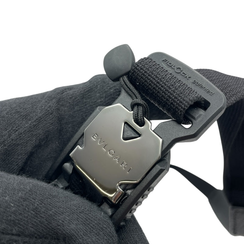 ブルガリ BVLGARI BVLGARI Rosenthal ボディバッグ ブラック ナイロン ユニセックス ボディバッグ