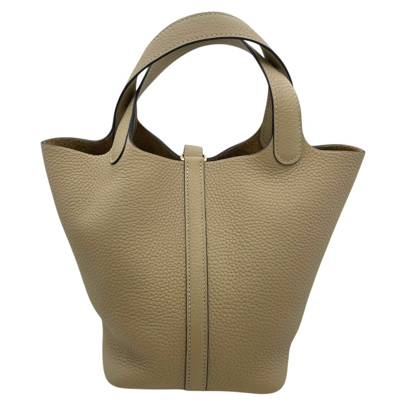 エルメス HERMES ピコタンロックPM K刻印 トレンチ GD金具 トリヨンクレマンス ユニセックス ハンドバッグ