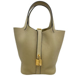 エルメス HERMES ピコタンロックPM K刻 トレンチ GD金具 トリヨン レディース ハンドバッグ