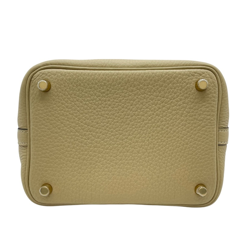 エルメス HERMES ピコタンロックPM K刻 トレンチ GD金具 トリヨン レディース ハンドバッグ