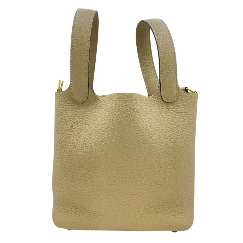 エルメス HERMES ピコタンロックPM K刻 トレンチ GD金具 トリヨン レディース ハンドバッグ