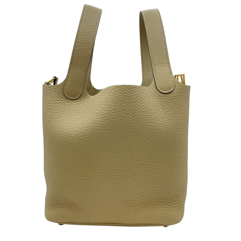 エルメス HERMES ピコタンロックPM K刻 トレンチ GD金具 トリヨン レディース ハンドバッグ