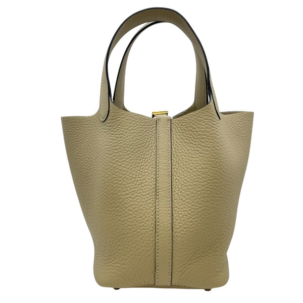 エルメス HERMES ピコタンロックPM K刻 トレンチ GD金具 トリヨン レディース ハンドバッグ