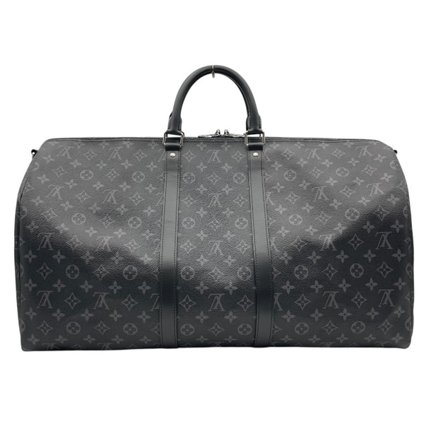 ルイ・ヴィトン LOUIS VUITTON キーポル・バンドリエール55 M40605 ブラック モノグラム・エクリプス メンズ ボストンバッグ