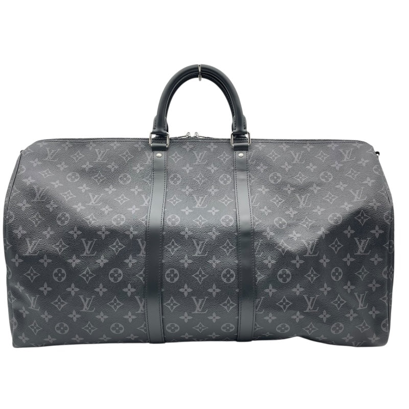 ルイ・ヴィトン LOUIS VUITTON キーポル・バンドリエール55 M40605 ブラック モノグラム・エクリプス メンズ ボストンバッグ