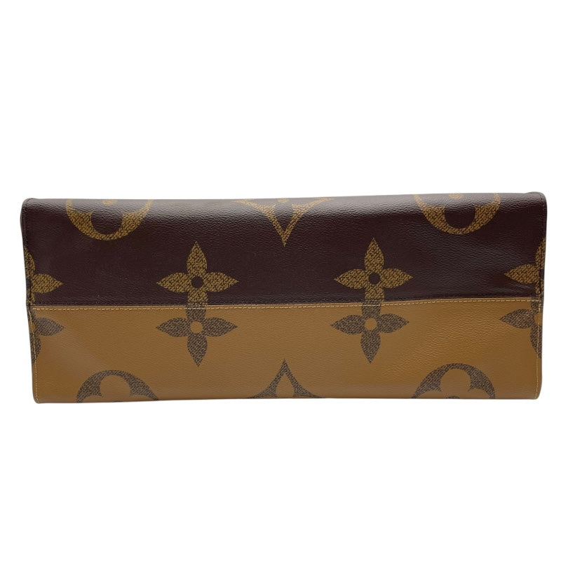ルイ・ヴィトン LOUIS VUITTON オンザゴーGM M44576 ブラウン モノグラム ジャイアント・リバース レディース トートバッグ