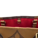 ルイ・ヴィトン LOUIS VUITTON オンザゴーGM M44576 ブラウン モノグラム ジャイアント・リバース レディース トートバッグ