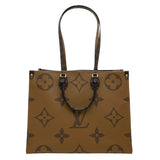 ルイ・ヴィトン LOUIS VUITTON オンザゴーGM M44576 ブラウン モノグラム ジャイアント・リバース レディース トートバッグ