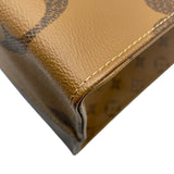 ルイ・ヴィトン LOUIS VUITTON オンザゴーGM M44576 ブラウン モノグラム ジャイアント・リバース レディース トートバッグ