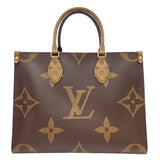 ルイ・ヴィトン LOUIS VUITTON オンザゴー MM M45321 ブラウン モノグラム・ジャイアント・リバース レディース ショルダーバッグ