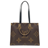 ルイ・ヴィトン LOUIS VUITTON オンザゴー MM M45321 ブラウン モノグラム・ジャイアント・リバース レディース ショルダーバッグ