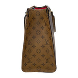 ルイ・ヴィトン LOUIS VUITTON オンザゴーMM M45321 ブラウン モノグラムキャンバス･ジャイアント・リバースキャンバス レディース トートバッグ