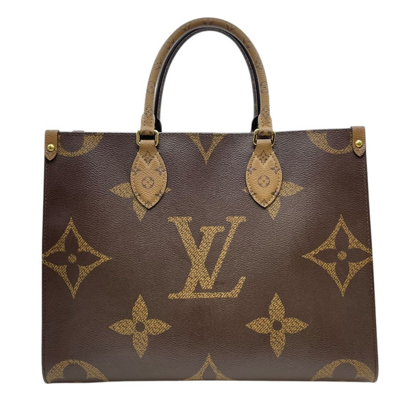 ルイ・ヴィトン LOUIS VUITTON オンザゴー MM M45321 ブラウン モノグラム・ジャイアント・リバース レディース ショルダーバッグ