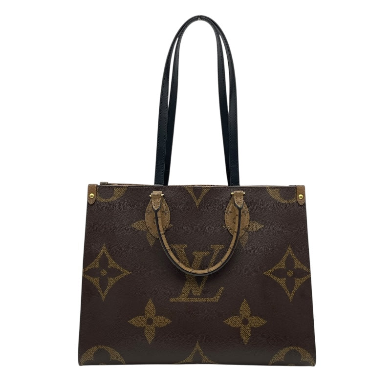 ルイ・ヴィトン LOUIS VUITTON オンザゴー MM M45321 ブラウン モノグラム・ジャイアント・リバース レディース ショルダーバッグ