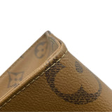 ルイ・ヴィトン LOUIS VUITTON オンザゴーPM M46373 ブラウン モノグラム・ジャイアント・リバース レディース ハンドバッグ