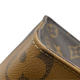 ルイ・ヴィトン LOUIS VUITTON オンザゴーPM M46373 ブラウン モノグラム・ジャイアント・リバース レディース ハンドバッグ