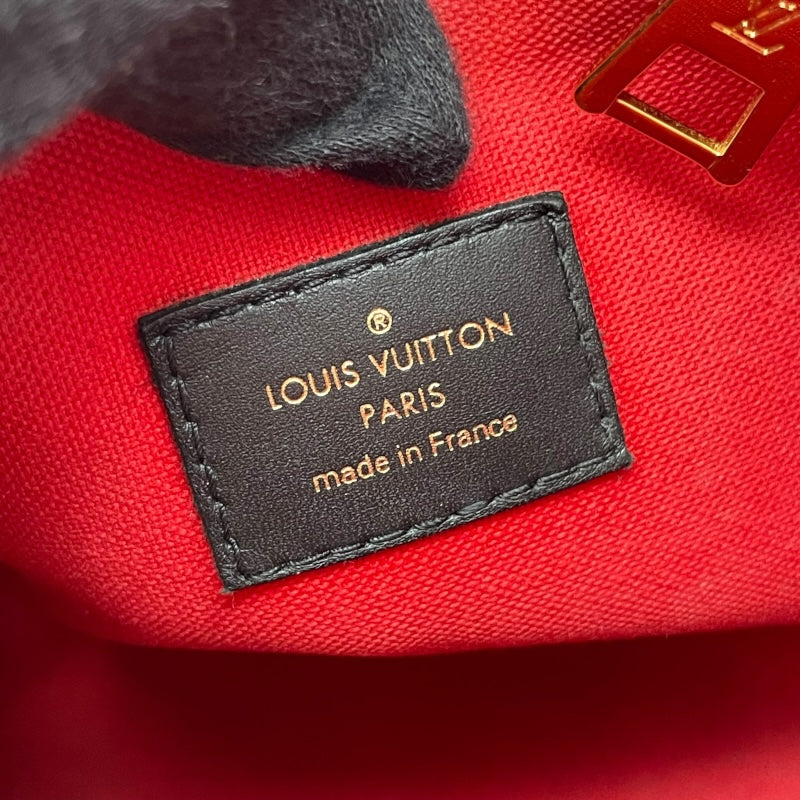 ルイ・ヴィトン LOUIS VUITTON オンザゴーPM M46373 ブラウン モノグラム・ジャイアント・リバース レディース ハンドバッグ