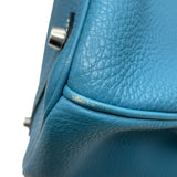 エルメス HERMES バーキン35 □K刻印　(2007年製) ブルージーン　シルバー金具 トゴ レディース ハンドバッグ