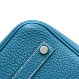 エルメス HERMES バーキン35 □K刻印　(2007年製) ブルージーン　シルバー金具 トゴ レディース ハンドバッグ