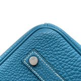 エルメス HERMES バーキン35 □K刻印　(2007年製) ブルージーン　シルバー金具 トゴ レディース ハンドバッグ