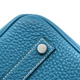 エルメス HERMES バーキン35 □K刻印　(2007年製) ブルージーン　シルバー金具 トゴ レディース ハンドバッグ